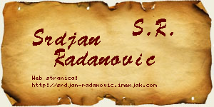 Srđan Radanović vizit kartica